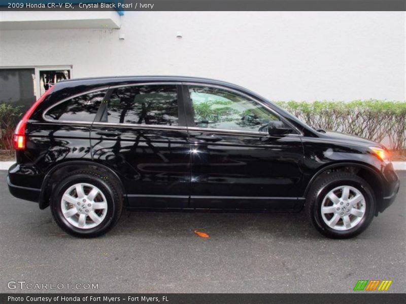 Crystal Black Pearl / Ivory 2009 Honda CR-V EX