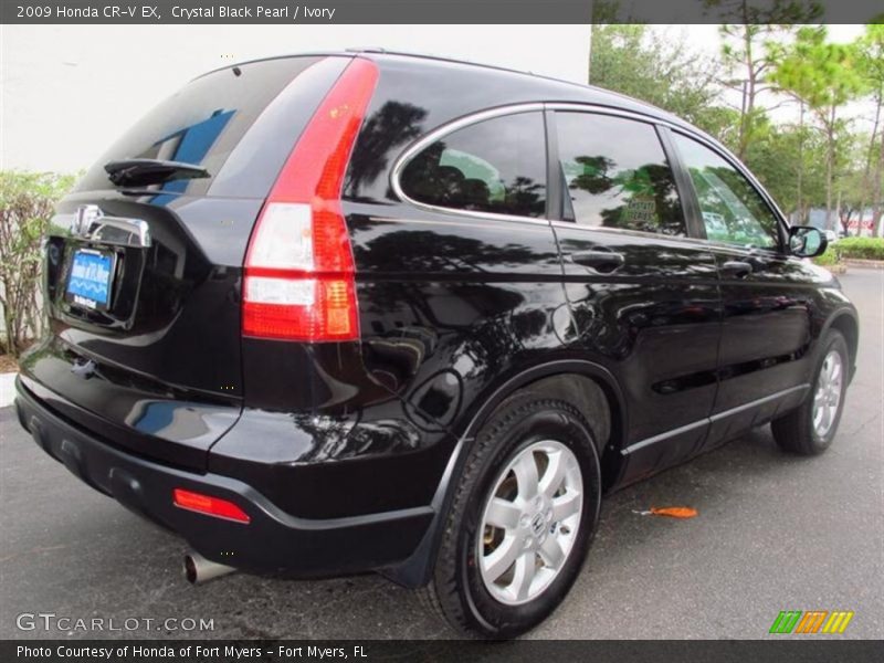 Crystal Black Pearl / Ivory 2009 Honda CR-V EX