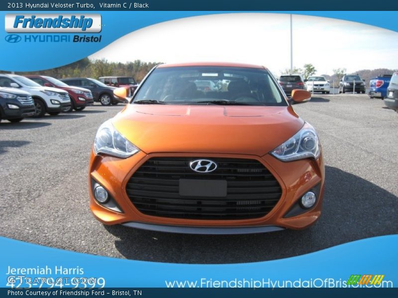 Vitamin C / Black 2013 Hyundai Veloster Turbo