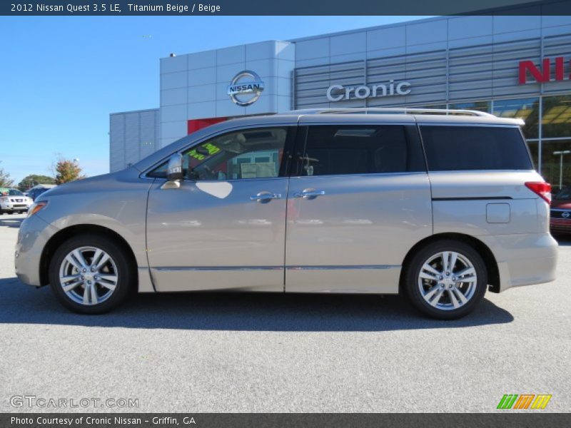 Titanium Beige / Beige 2012 Nissan Quest 3.5 LE