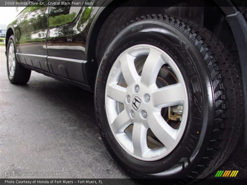 Crystal Black Pearl / Ivory 2009 Honda CR-V EX