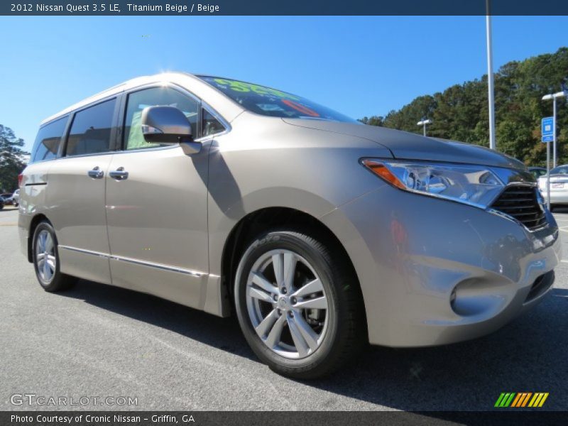 Titanium Beige / Beige 2012 Nissan Quest 3.5 LE