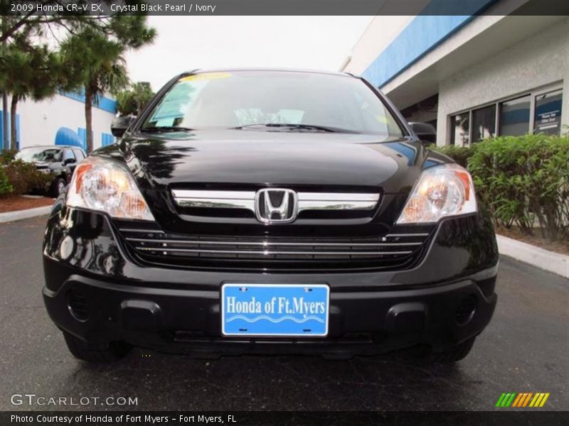 Crystal Black Pearl / Ivory 2009 Honda CR-V EX