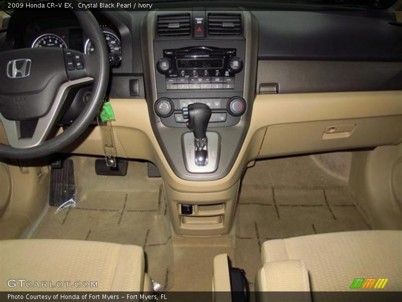 Crystal Black Pearl / Ivory 2009 Honda CR-V EX