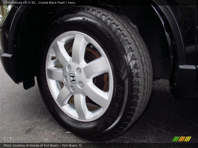 Crystal Black Pearl / Ivory 2009 Honda CR-V EX