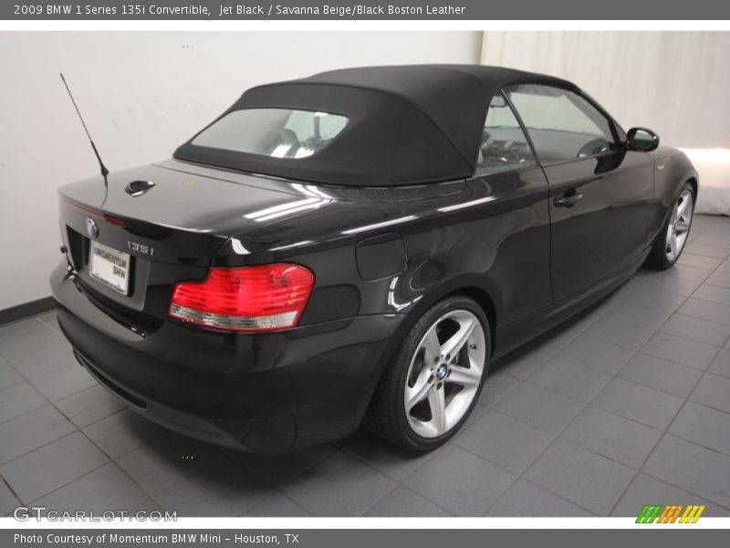 Jet Black / Savanna Beige/Black Boston Leather 2009 BMW 1 Series 135i Convertible