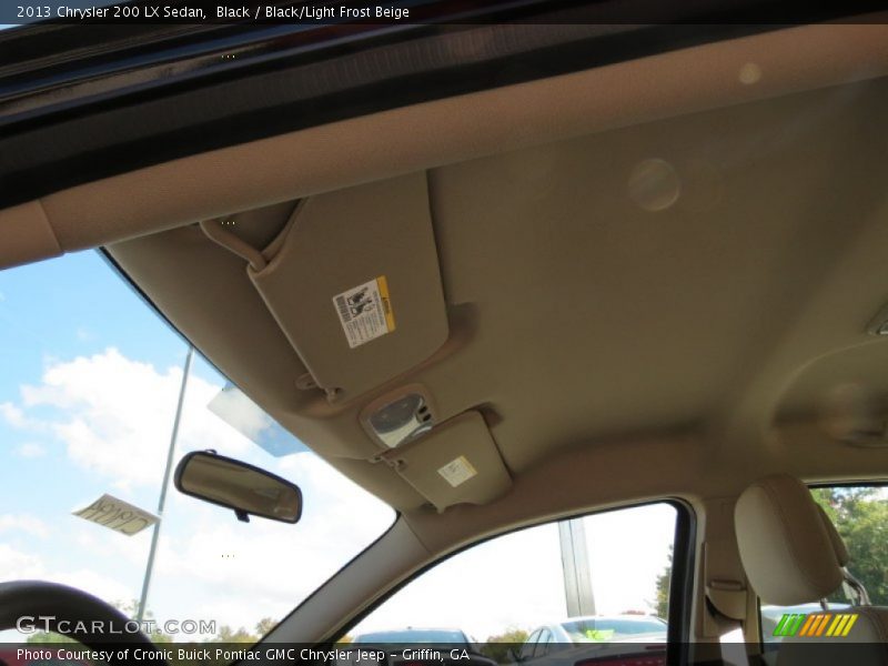 Black / Black/Light Frost Beige 2013 Chrysler 200 LX Sedan