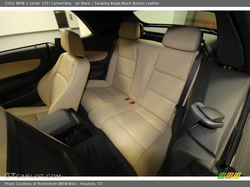 Jet Black / Savanna Beige/Black Boston Leather 2009 BMW 1 Series 135i Convertible