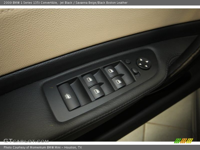 Jet Black / Savanna Beige/Black Boston Leather 2009 BMW 1 Series 135i Convertible