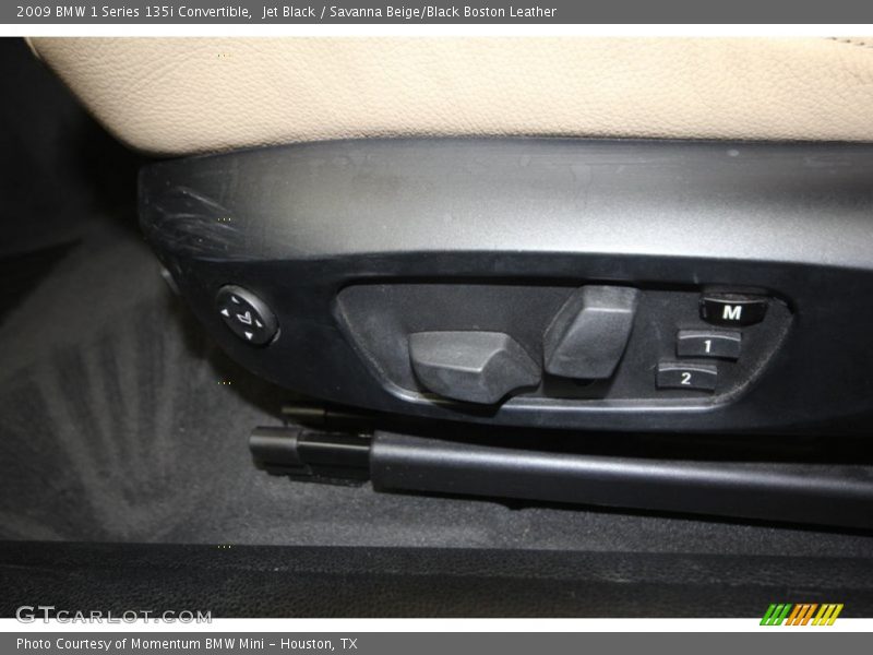 Jet Black / Savanna Beige/Black Boston Leather 2009 BMW 1 Series 135i Convertible