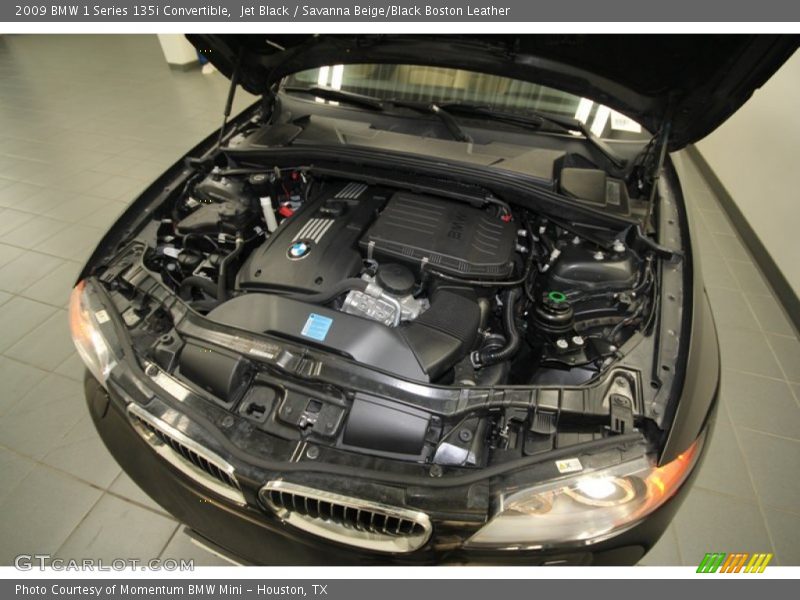 Jet Black / Savanna Beige/Black Boston Leather 2009 BMW 1 Series 135i Convertible
