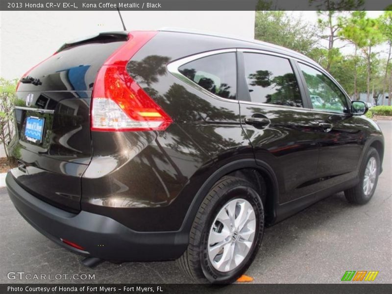 Kona Coffee Metallic / Black 2013 Honda CR-V EX-L