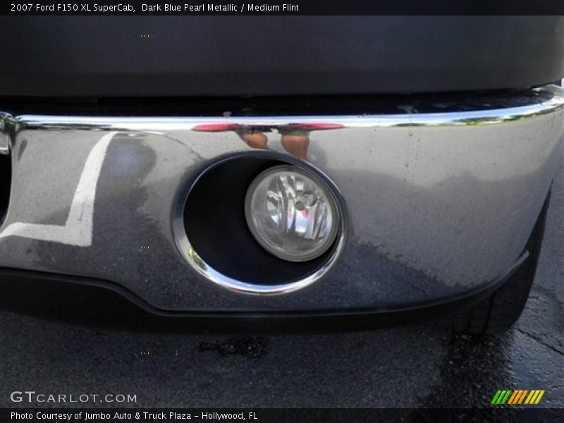 Dark Blue Pearl Metallic / Medium Flint 2007 Ford F150 XL SuperCab