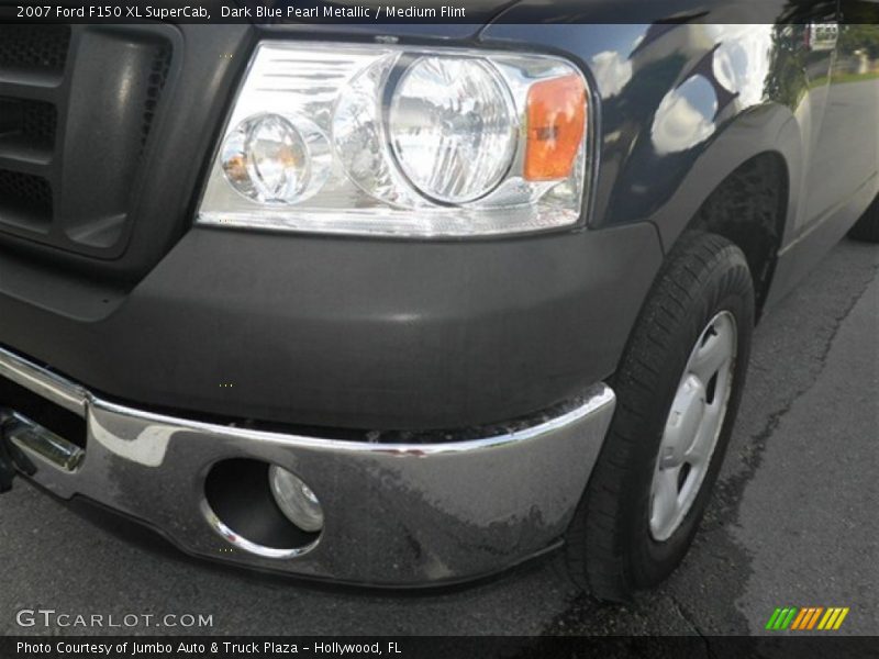 Dark Blue Pearl Metallic / Medium Flint 2007 Ford F150 XL SuperCab
