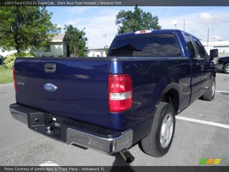 Dark Blue Pearl Metallic / Medium Flint 2007 Ford F150 XL SuperCab