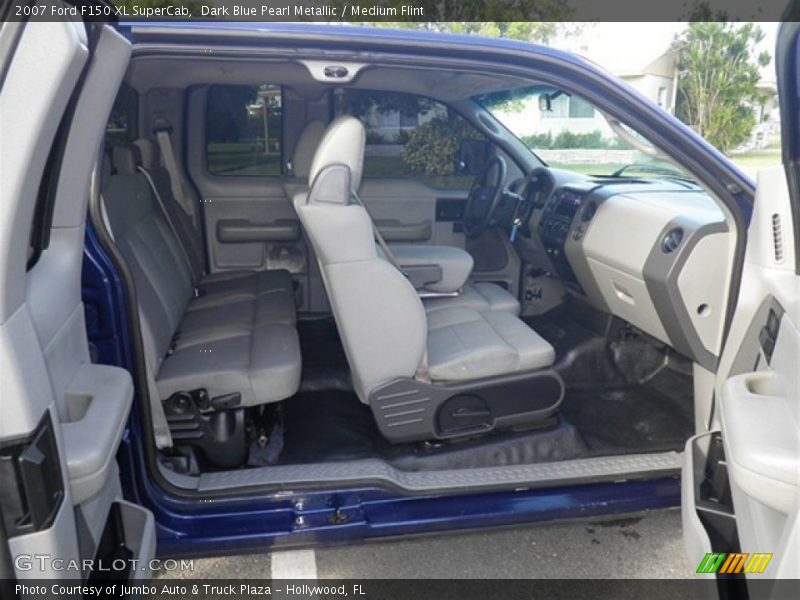Dark Blue Pearl Metallic / Medium Flint 2007 Ford F150 XL SuperCab