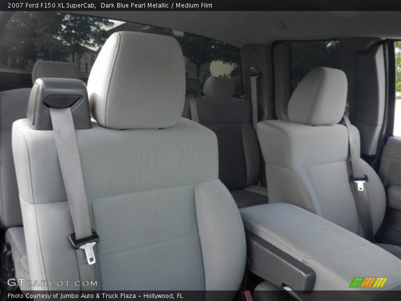 Dark Blue Pearl Metallic / Medium Flint 2007 Ford F150 XL SuperCab
