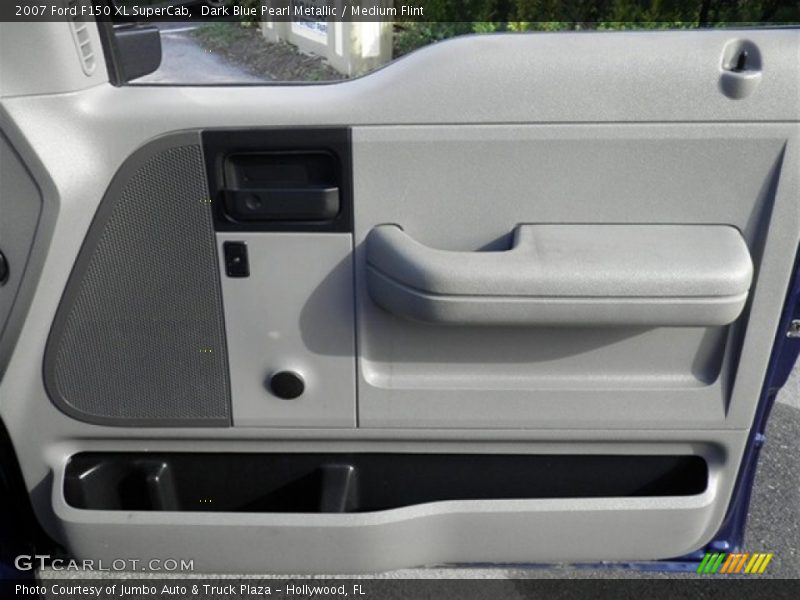 Dark Blue Pearl Metallic / Medium Flint 2007 Ford F150 XL SuperCab