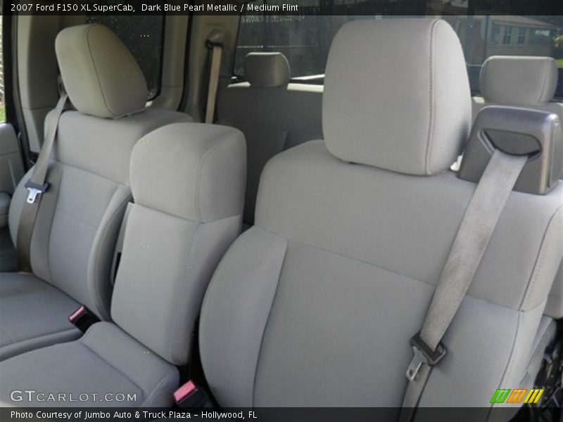 Dark Blue Pearl Metallic / Medium Flint 2007 Ford F150 XL SuperCab