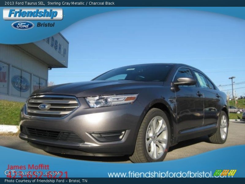 Sterling Gray Metallic / Charcoal Black 2013 Ford Taurus SEL