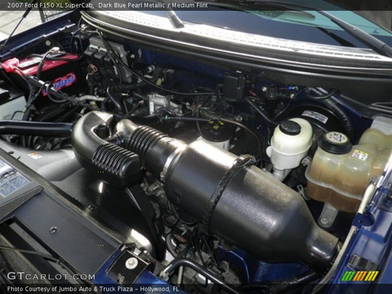 Dark Blue Pearl Metallic / Medium Flint 2007 Ford F150 XL SuperCab