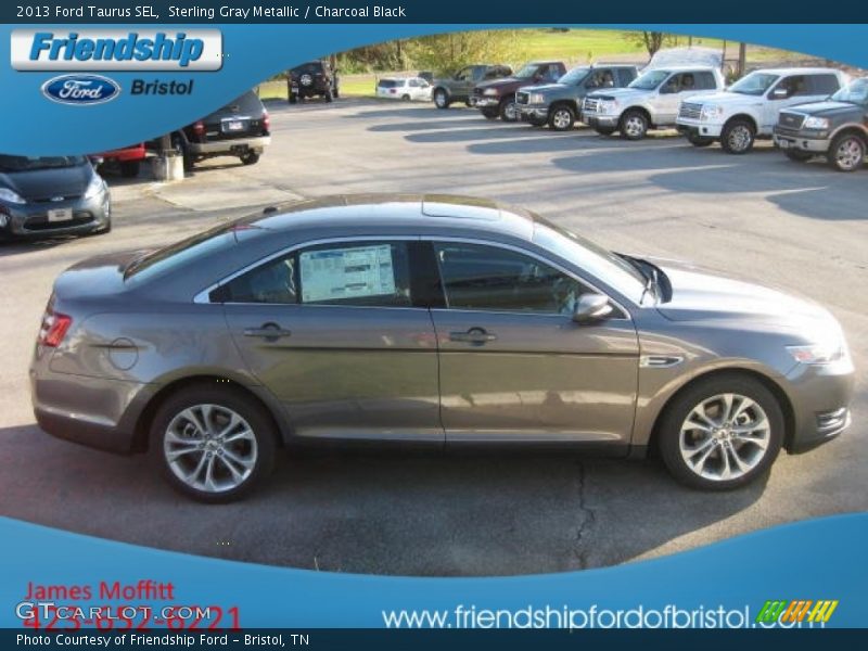Sterling Gray Metallic / Charcoal Black 2013 Ford Taurus SEL