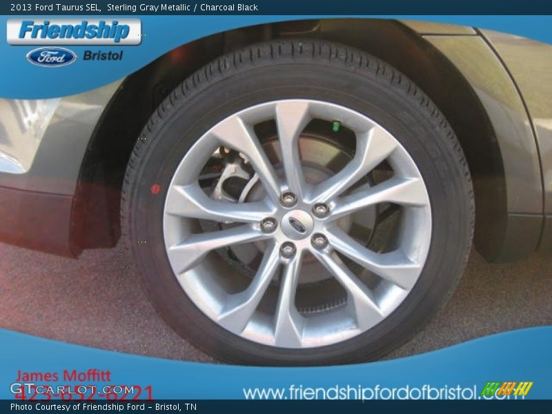 Sterling Gray Metallic / Charcoal Black 2013 Ford Taurus SEL