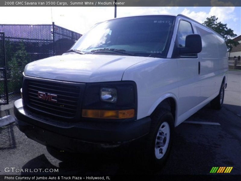 Summit White / Medium Pewter 2008 GMC Savana Van 3500 Cargo
