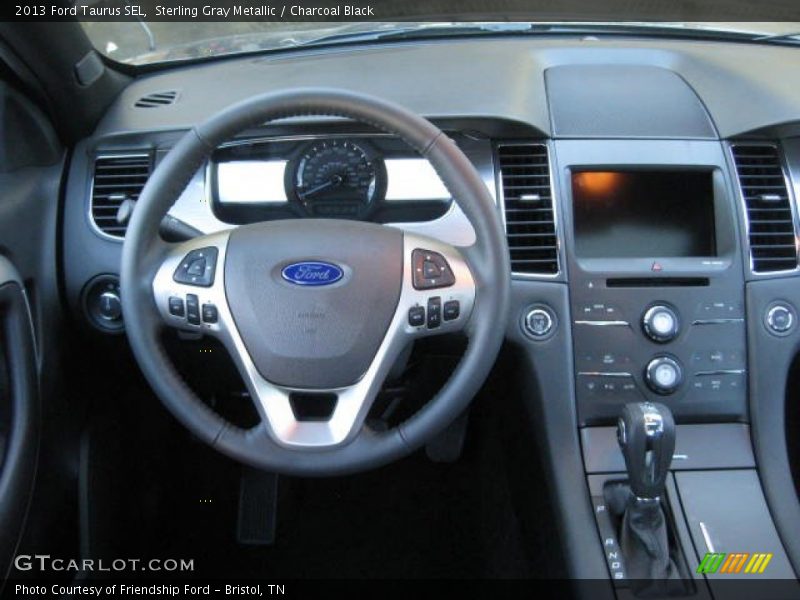 Sterling Gray Metallic / Charcoal Black 2013 Ford Taurus SEL