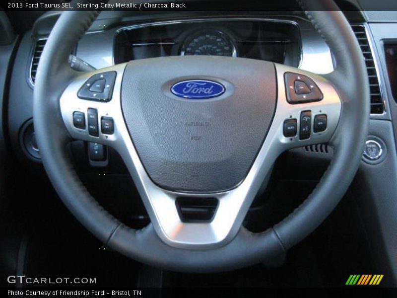 Sterling Gray Metallic / Charcoal Black 2013 Ford Taurus SEL