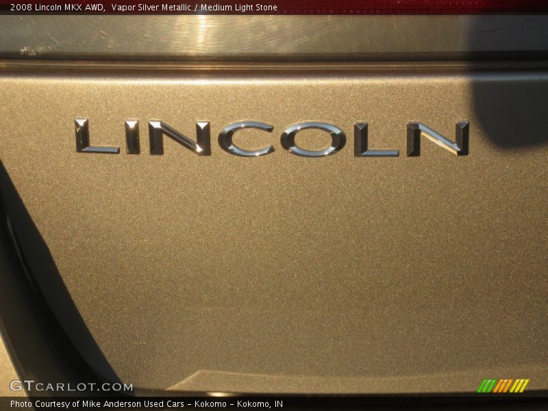 Vapor Silver Metallic / Medium Light Stone 2008 Lincoln MKX AWD
