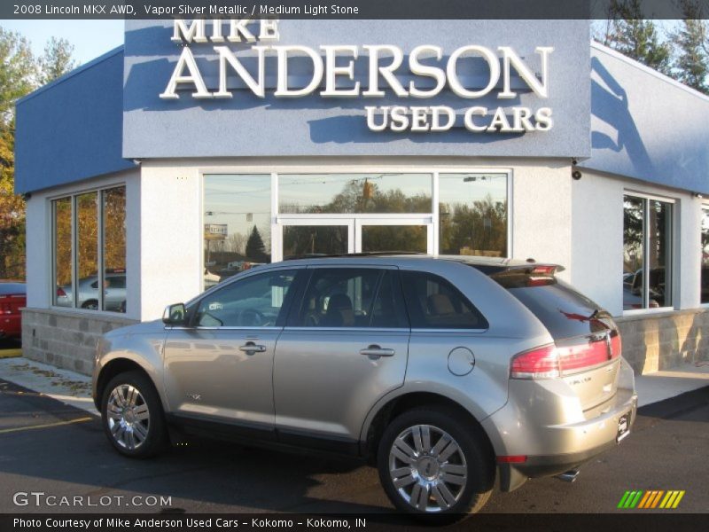 Vapor Silver Metallic / Medium Light Stone 2008 Lincoln MKX AWD