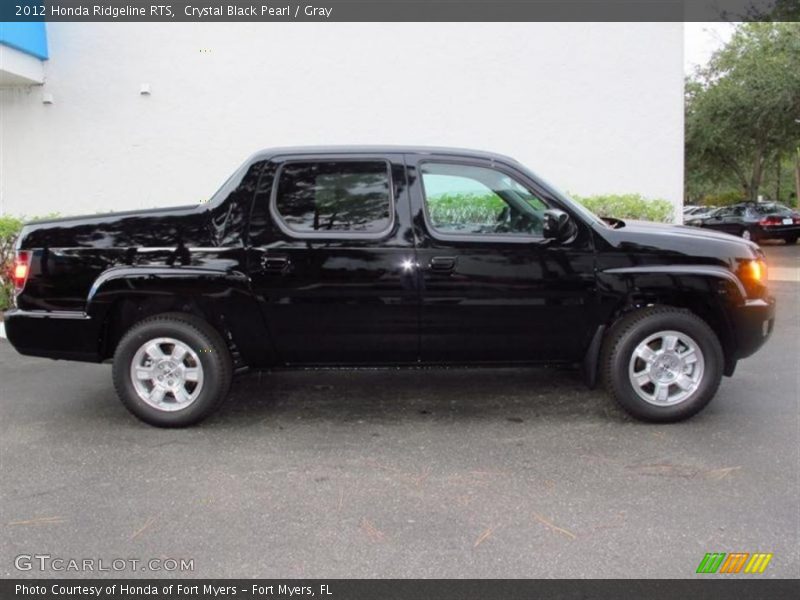 Crystal Black Pearl / Gray 2012 Honda Ridgeline RTS