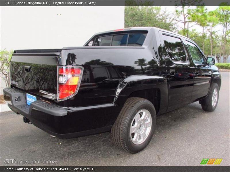 Crystal Black Pearl / Gray 2012 Honda Ridgeline RTS