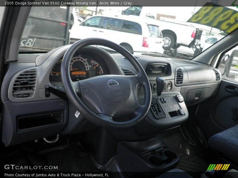Arctic White / Gray 2005 Dodge Sprinter Van 3500 Cutaway Moving Van