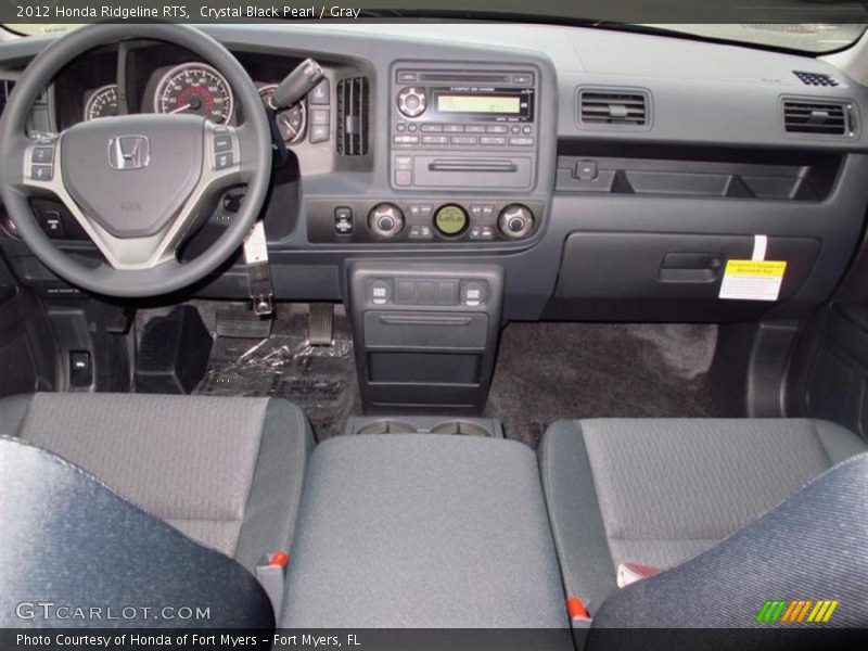 Crystal Black Pearl / Gray 2012 Honda Ridgeline RTS