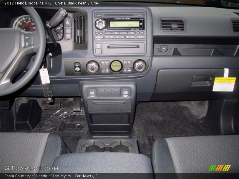 Crystal Black Pearl / Gray 2012 Honda Ridgeline RTS