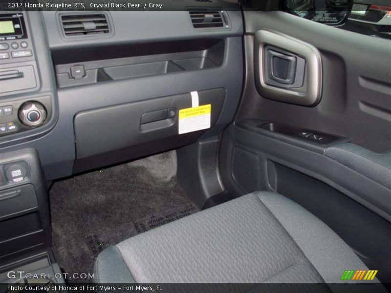 Crystal Black Pearl / Gray 2012 Honda Ridgeline RTS