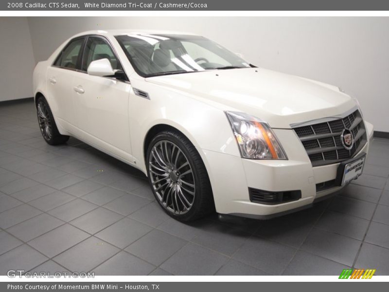 White Diamond Tri-Coat / Cashmere/Cocoa 2008 Cadillac CTS Sedan