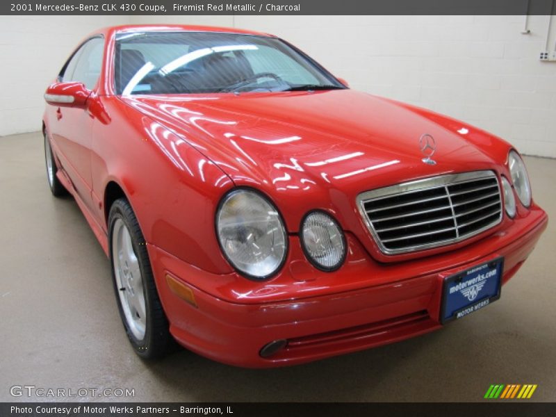 Firemist Red Metallic / Charcoal 2001 Mercedes-Benz CLK 430 Coupe