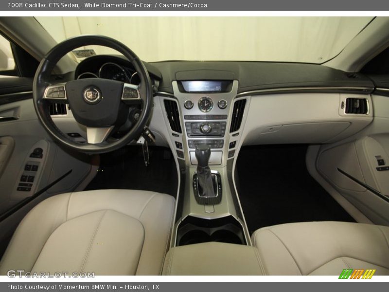 White Diamond Tri-Coat / Cashmere/Cocoa 2008 Cadillac CTS Sedan