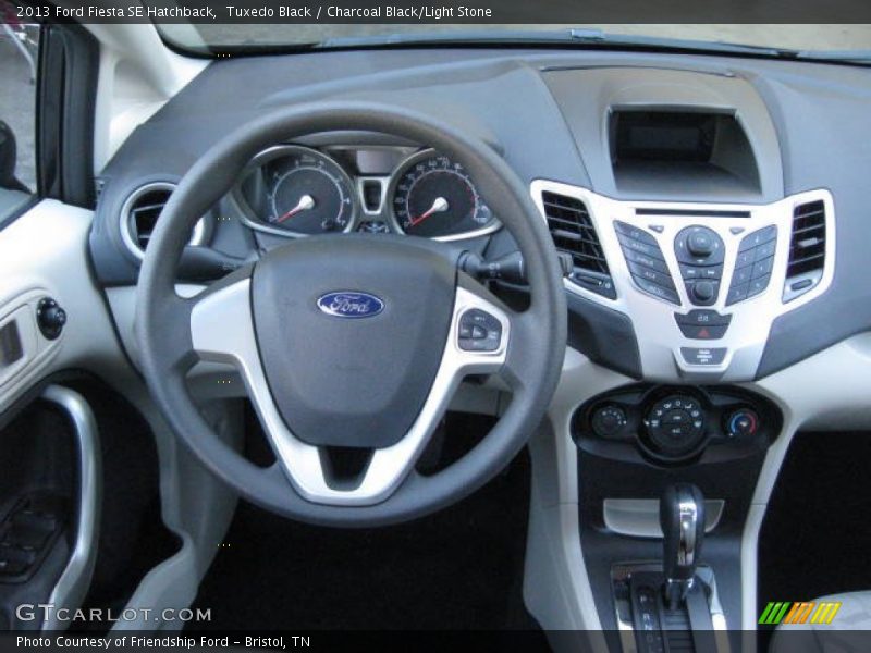 Tuxedo Black / Charcoal Black/Light Stone 2013 Ford Fiesta SE Hatchback