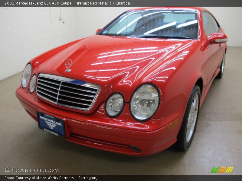 Firemist Red Metallic / Charcoal 2001 Mercedes-Benz CLK 430 Coupe