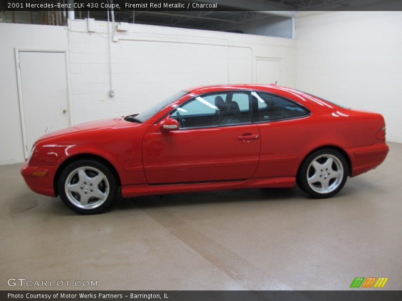 Firemist Red Metallic / Charcoal 2001 Mercedes-Benz CLK 430 Coupe