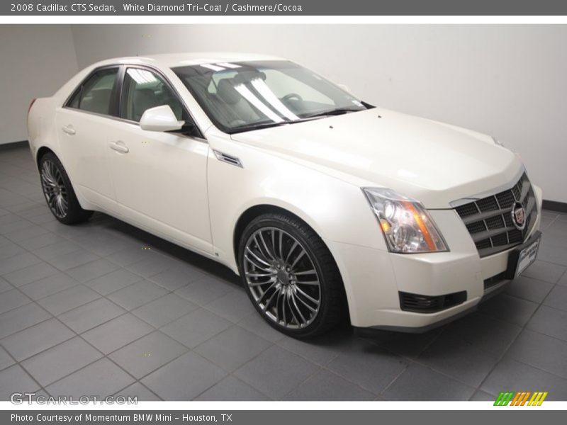 White Diamond Tri-Coat / Cashmere/Cocoa 2008 Cadillac CTS Sedan