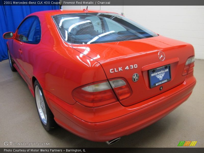 Firemist Red Metallic / Charcoal 2001 Mercedes-Benz CLK 430 Coupe