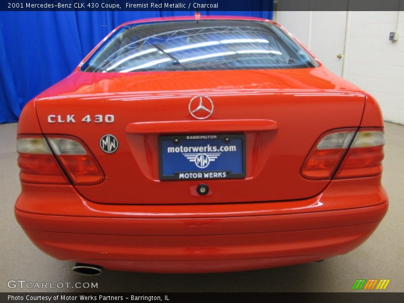 Firemist Red Metallic / Charcoal 2001 Mercedes-Benz CLK 430 Coupe
