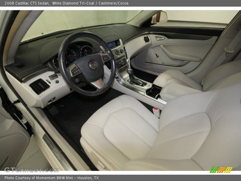 White Diamond Tri-Coat / Cashmere/Cocoa 2008 Cadillac CTS Sedan