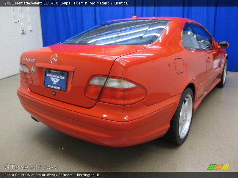 Firemist Red Metallic / Charcoal 2001 Mercedes-Benz CLK 430 Coupe