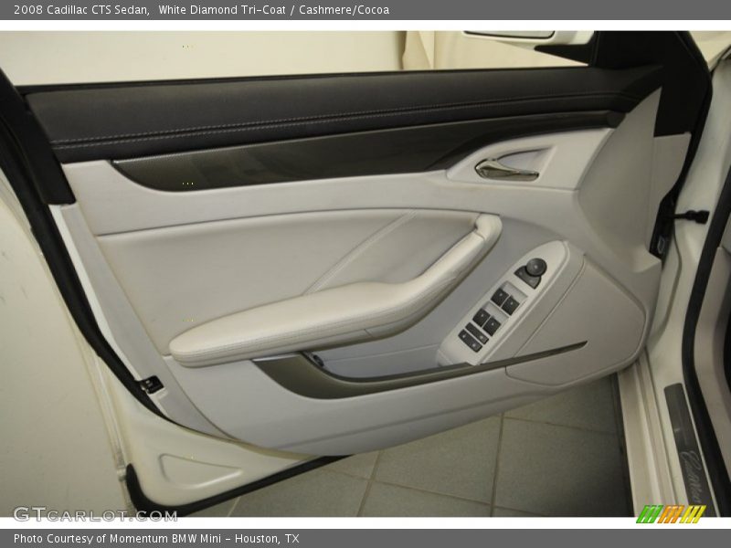 White Diamond Tri-Coat / Cashmere/Cocoa 2008 Cadillac CTS Sedan